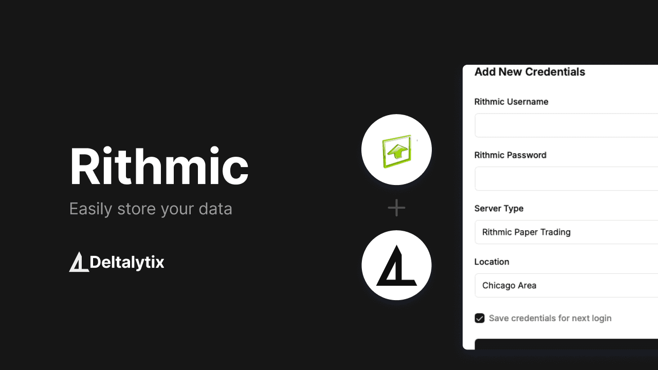 Automatic trade sync from Rithmic